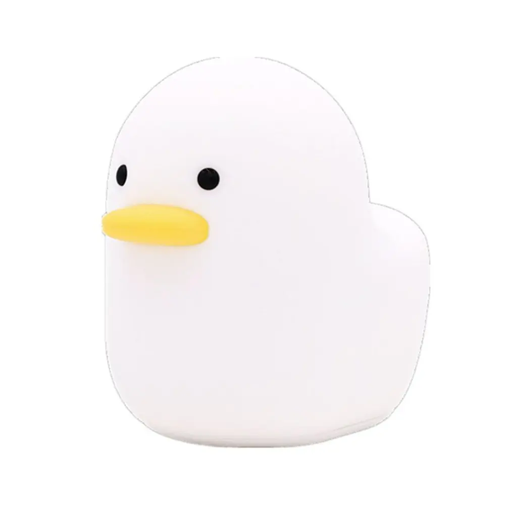 

Cute Lovely Cartoon Dull Duck Led Night Light Silicone USB Charging Nightlight Holiday Gifts Kids Room Bedside Bedroom