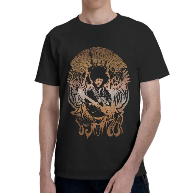 

Jimi Hendrix - Mens Flag Hendrix T-Shirt