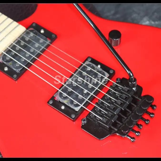 Горячая Распродажа 2021 электрическая гитара Chav фреза мост красный цвет кленовый