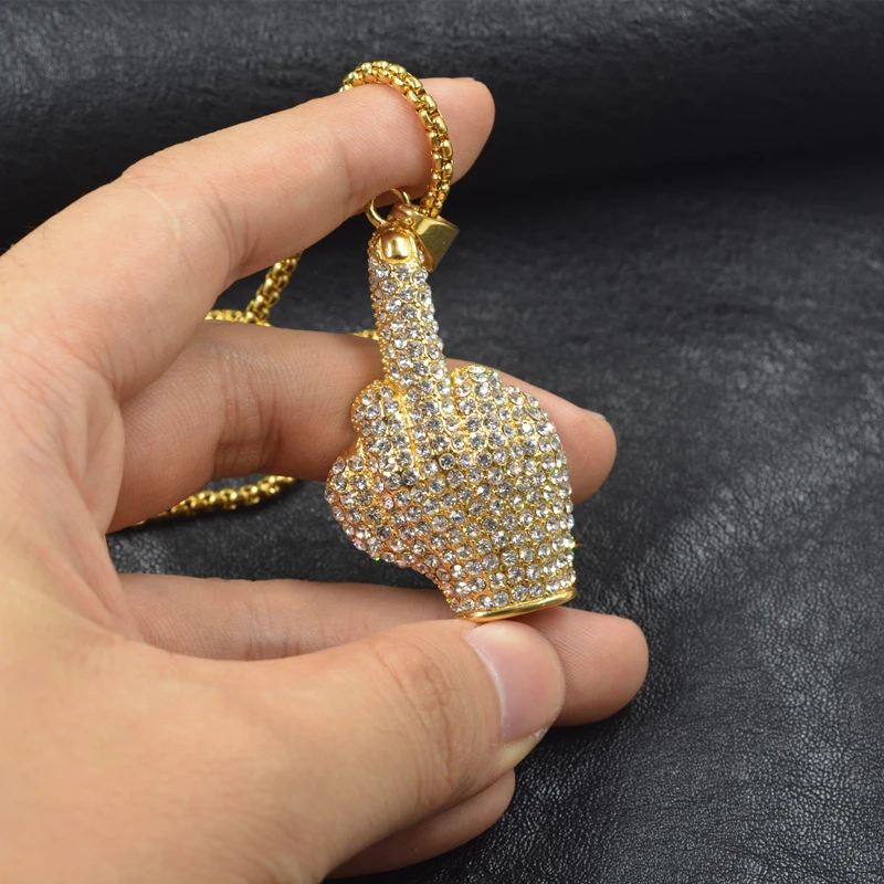 Хип хоп мужские и женские позолоченные ожерелья с фианитом ААА + большие кулоны