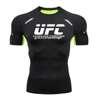 Мужские спортивные футболки для бега Rashguard, мужские брендовые тренировочные футболки для тренажерного зала, фитнеса, MMA, спортивная одежда, топ, быстросохнущие облегающие мужские футболки, Новинка