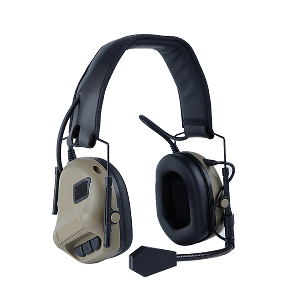 

Noise Canceling Tactical Earmuffs Headphone Headset Communication Sound Pickup Noise Reduction Hunting Outdoor Hearing Protector