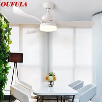 oufula modern ceiling fan lights with remote control decorative for home living room bedroom dining room