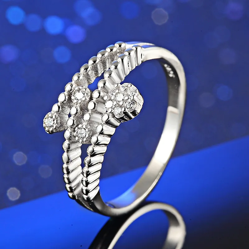 Модные инкрустированные цирконами кольца для женщин Роскошные блестящие