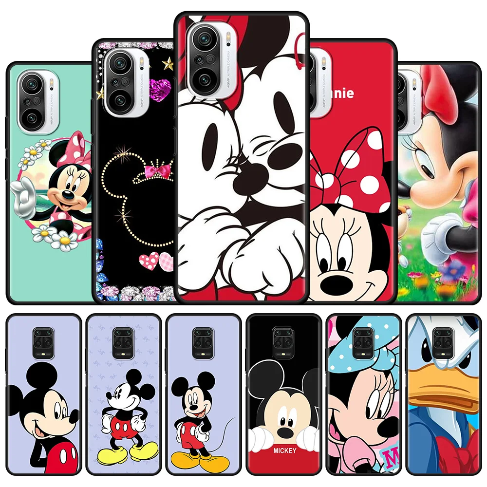 

Disney Mickey Minnie Cute Case Funda for Xiaomi Redmi Note 9 Pro 5G 9S 9T Redmi 9 9A 9C K40 Pro Silicone Soft Bags Cover Coque