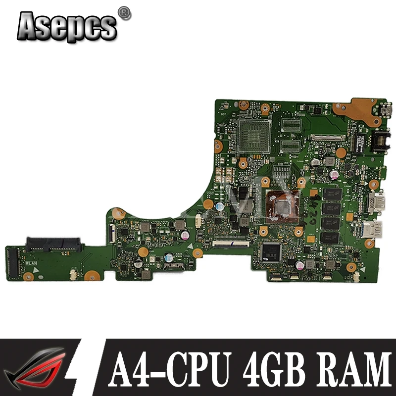 

SAMXINNO For Asus VivoBook E402 E402B E402BA E402BP Laotop Mainboard E402BA Motherboard with A4-CPU 4GB RAM