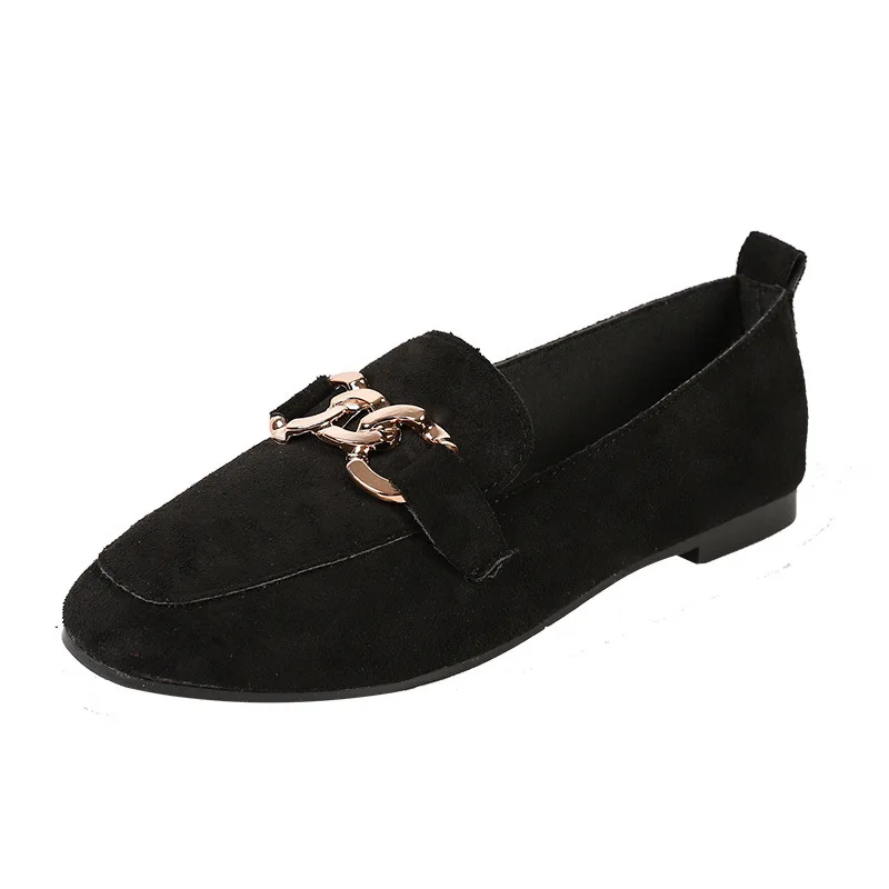 

Fashion women's shoes spring simple single shoes wild round toe single shoes hollow Korean style shallow mouth flat shoes