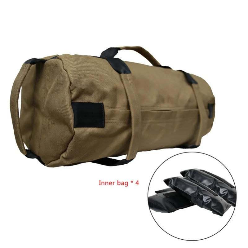 

Sports Fitness Weights Sandbags Training Yoga Heavy Duty Exercise Workout Gym 40lbs Sandbag With 4 Adjustable Filler Sand Bags