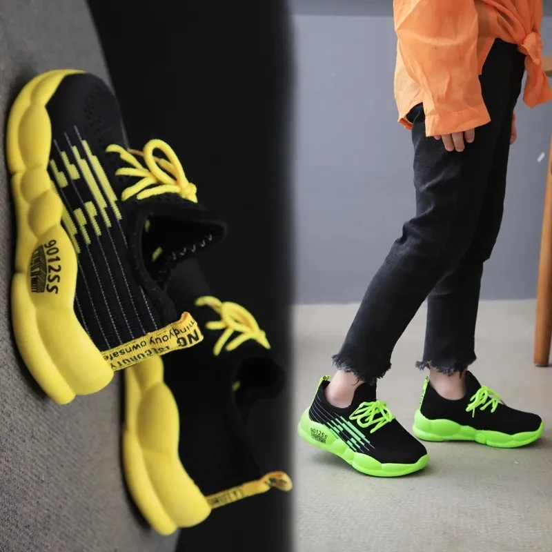 

Chunky sneakers for kids summer mesh breathable shoes boys running tenis wedges comfortable sneaker