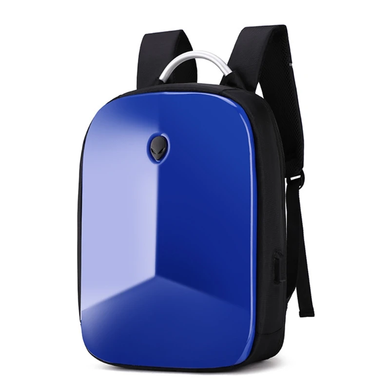 

Waterproof Wear-resistant PVC Men Backpack with Usb Charing Port Creative Password Lock Laptop Bag Fashion Schoolbag