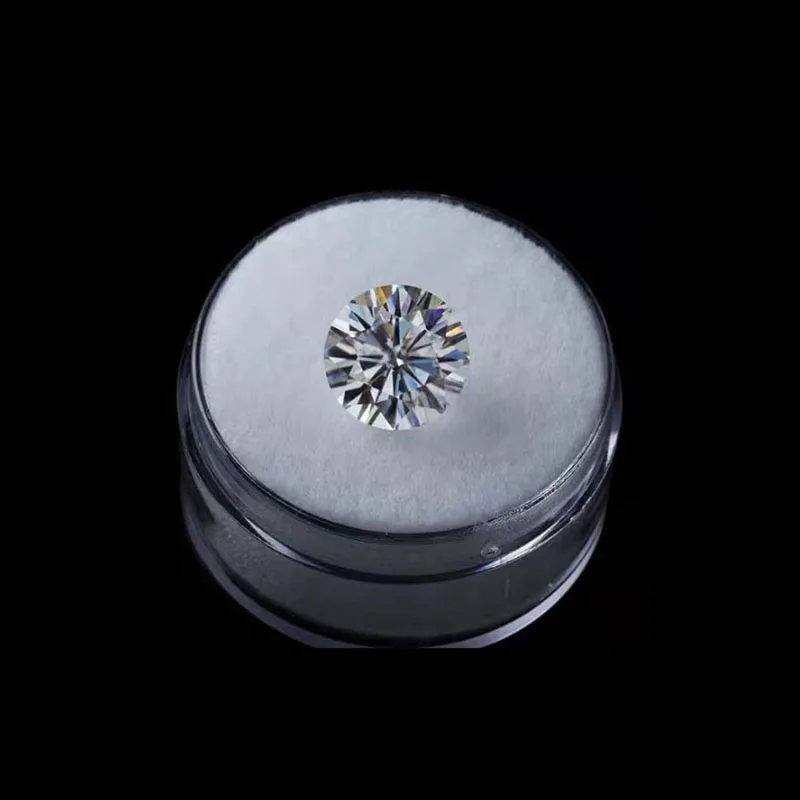 

Moissanite GH color 1.5ct carat 7.5mm excellent Brilliant cut gem stone clarity VVS1 round shape Loose Moissanite
