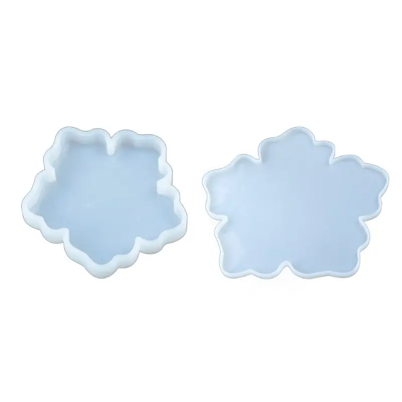 

Crystal Epoxy Resin Mold Flower Coaster Casting Mould Handmade DIY Crafts Silicone Making Tools