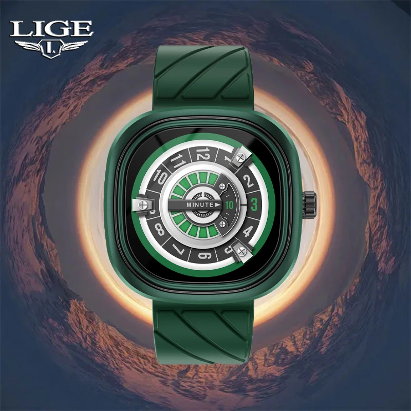 

Смарт-часы LIGE с сенсорным экраном, пульсометром и тонометром