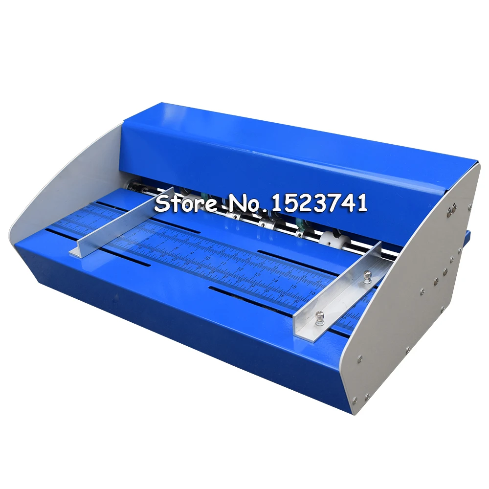 FreeshipNew 18 дюймов 460 мм Электрический Creaser Scorer перфоратор 3 в 1 комбинированная бумага сминающая перфорация 3 функция машина Металл синий