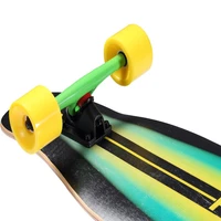 2020 Adult Flat-plate Brush Street Flat Flower Longboard Four-wheel Skateboard Glass Fiber Roller Skate Board  Accessories