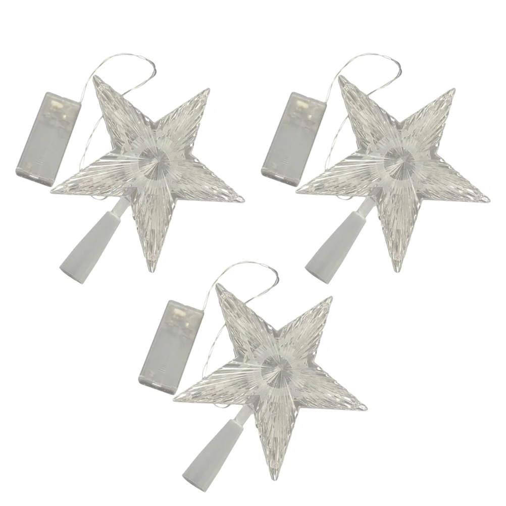 

3 шт., светодиодсветильник лампы для украшения ёлки, без батарейки