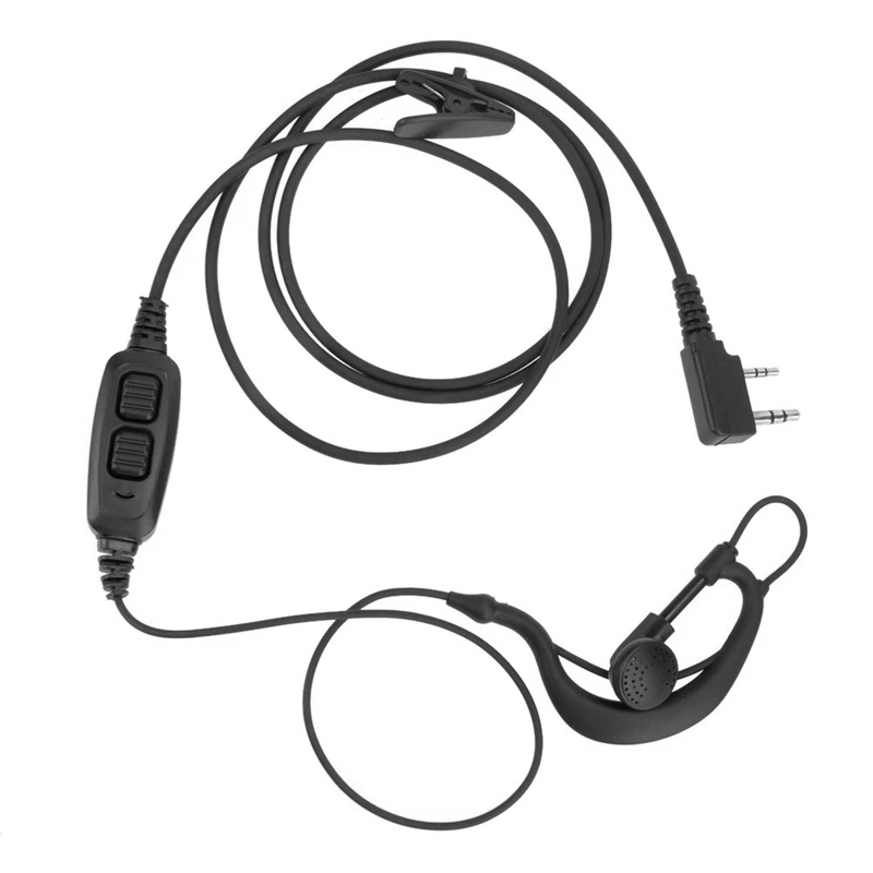 

Professional 2 Pin Dual PTT Earpiece Headset Mic For Baofeng UV-82 UV-8D Walkie Talkies