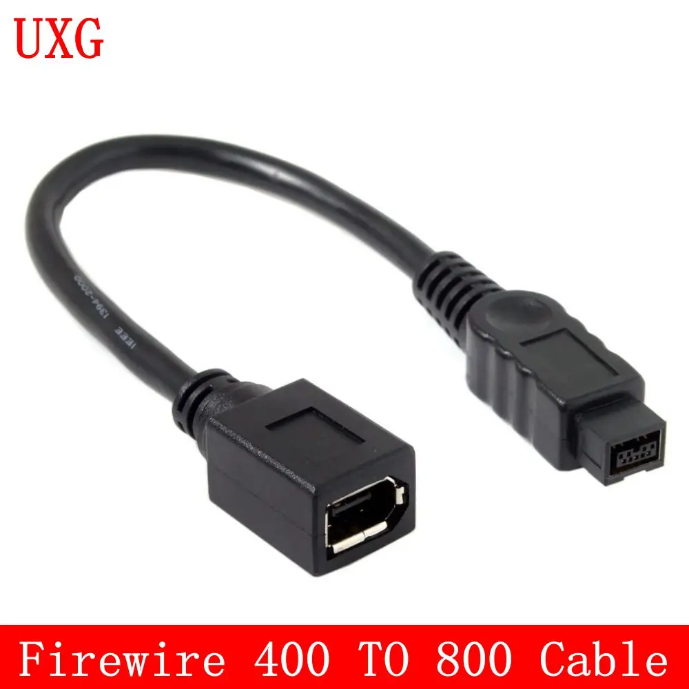 IEEE 1394 ieeee1394 6PIN Female to 1394b 9PIN male Firewire 400 до 800 Кабель адаптер 10 см 0 1 м|Компьютерные