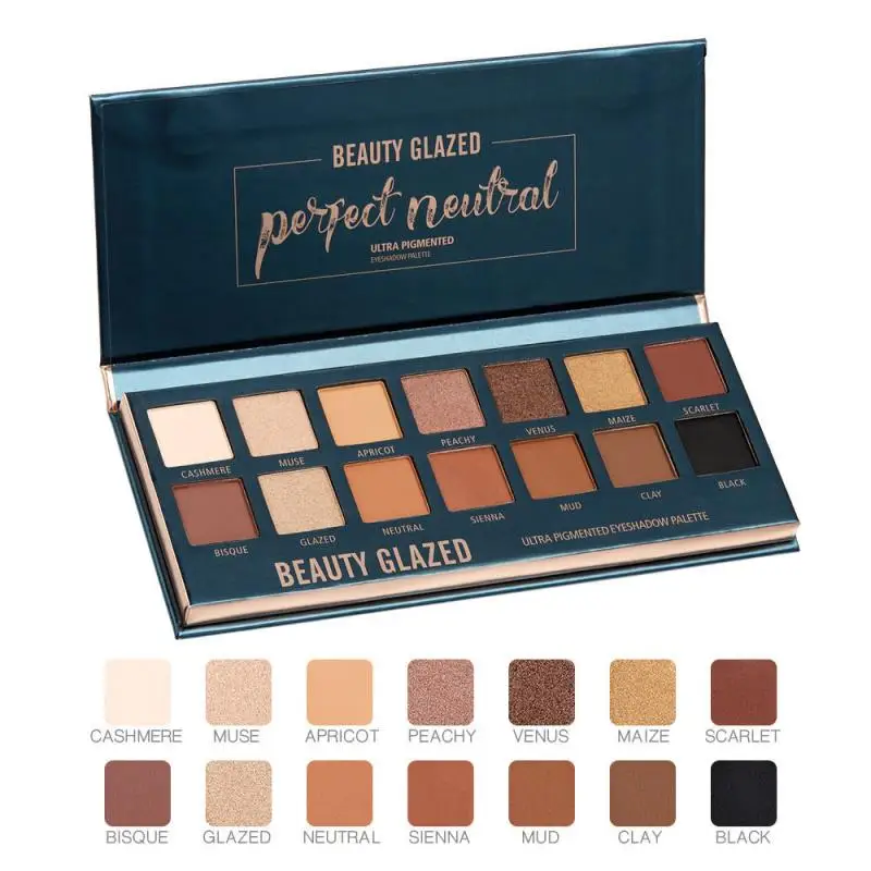 All-Match 14 Color Eyeshadow Palette Shimmer Matte Pigmented Smokey Eye Shadow Long-lasting Natural Cosmetics Makeup TSLM1 |