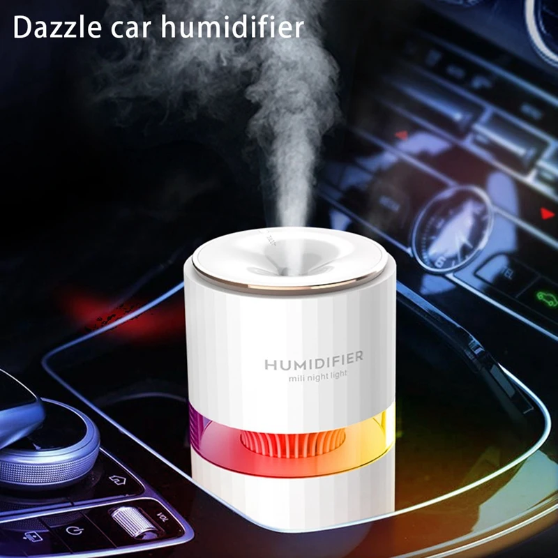 

Air Purifier Humidifier Car Air Cleaner USB Cable Low Noise Air Purifier Nano Spray Portable for Home Office Car
