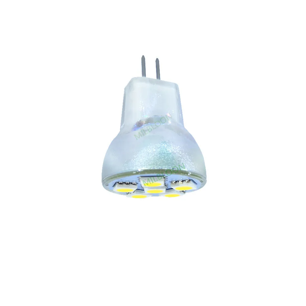 Светодиодный прожектор лампы MR8 12v маленький LED-светильник DC12V MR8 AC12V 5050-6SMD