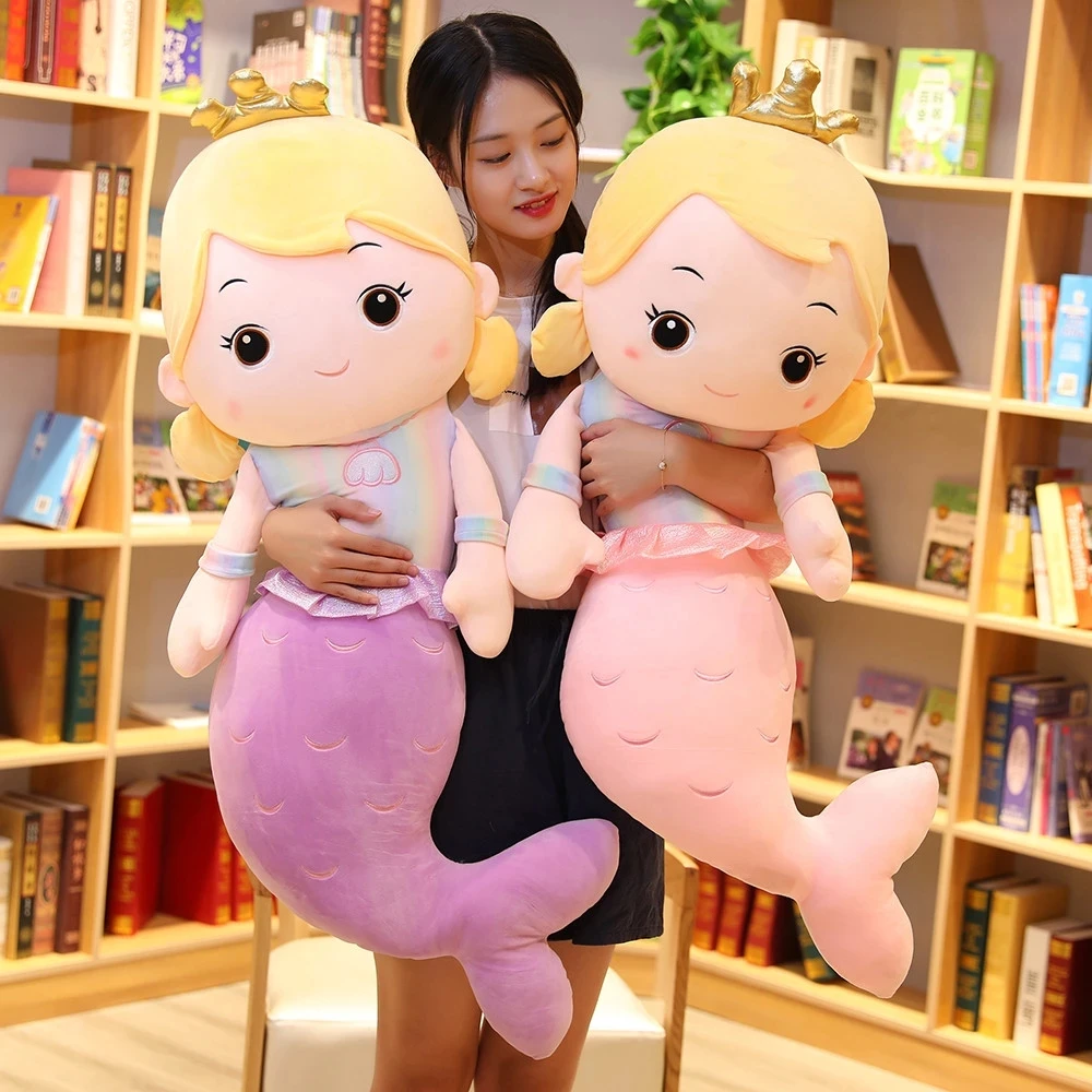 

Super Soft Mermaid Plush Toys Pillow Soft Stuffed Plush Animals Dolls Kids Toy Baby Sleep Partner Girl Birthday Christmas Gifts