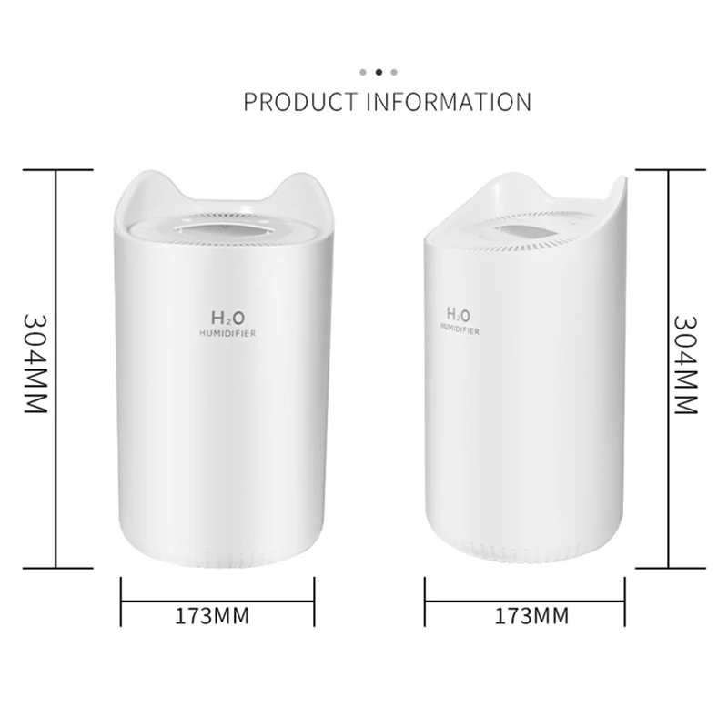 

5.0L USB Air Humidifier 3 Spraying Ultrasonic Home Humidifiers Mist Maker with 7 Colors LED Lamps Office Desktop Air Purifier