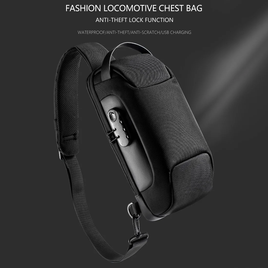 Сумка кросс боди Мужская водонепроницаемая Многофункциональный мессенджер на