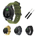 Ремешок нейлоновый премиум класса для наручных часов, браслет для Garmin Fenix 5 5S6 6S Pro Instinct  Forerunner 935подход S60 с инструментом, 20 мм 22 мм