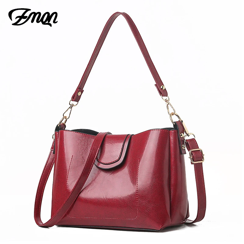 ZMQN женская сумка мессенджер маленькая масло воск кожа пряжка красный цвет сумки