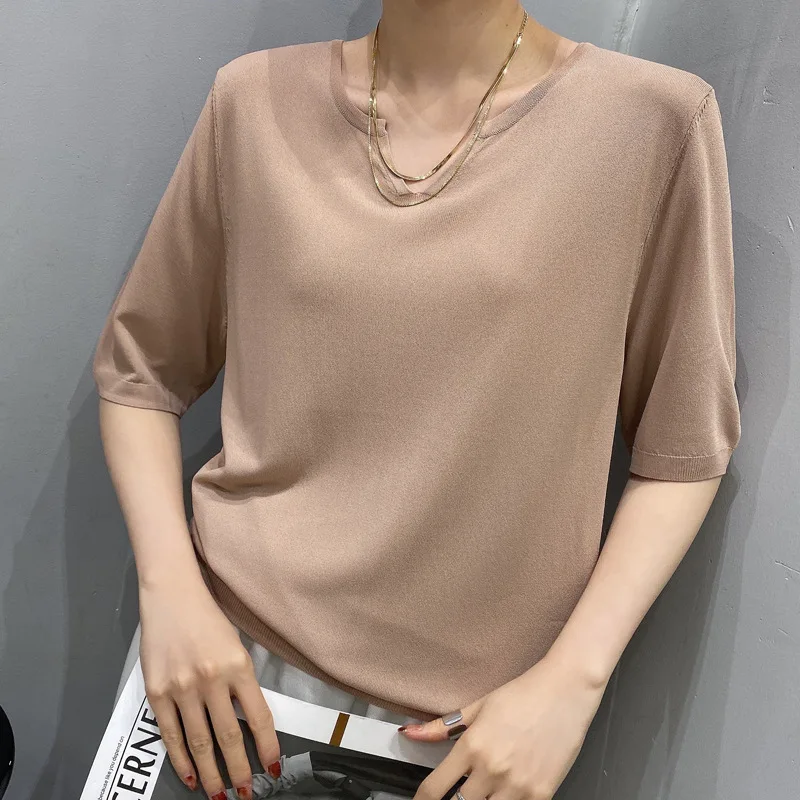 

Women's 2021 New Tide Letters Niche Design Sense Super Fire T-Sleeve Women's Cotton T-Shirt White