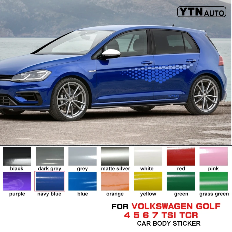 Автомобильные наклейки подходящие для VOLKSWAGEN GOLF 4 5 6 7 TSI TCR автомобильный корпус в