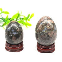 2 size rhyolite egg natural healing crystal and stone quartz reiki energy stone emf meditation yoga tool home decorative gift