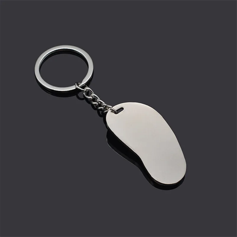 Модный простой брелок для ключей шлепанцы тапочки лоферы ювелирные изделия