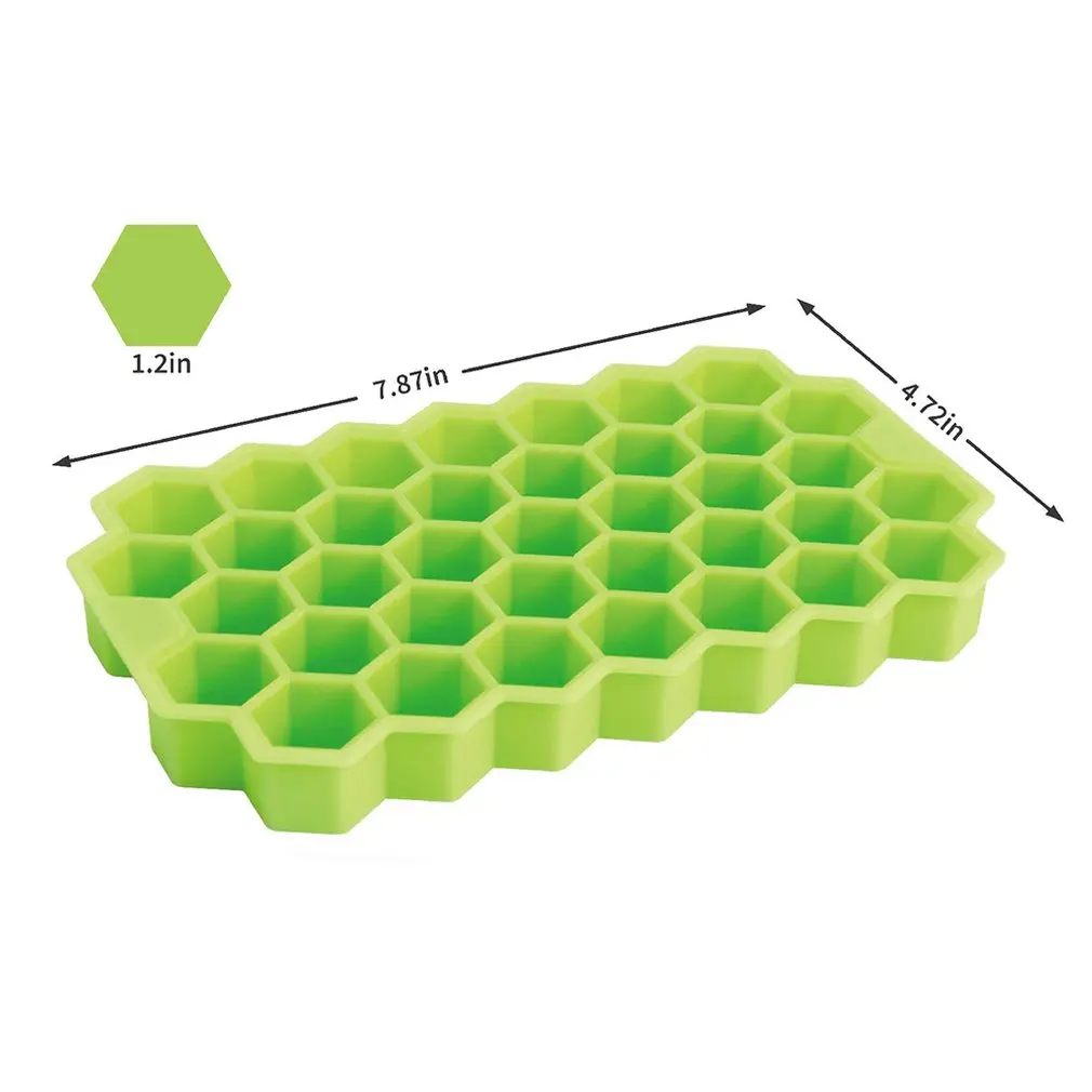 

BPA Free Silicone Honeycomb Ice Cube Tray Silicone Ice Cube Maker Mold For Ice Cream Party Whiskey Cocktail Cold Drink