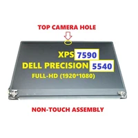 15 6 fhd non touch screen assembly camera top bezel for dell xps 7590 precision 5540 09jgr