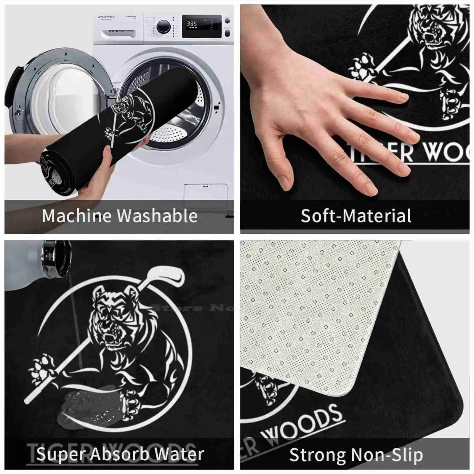 Мягкий домашний Противоскользящий коврик для всей семьи ковер гольфов мастеров