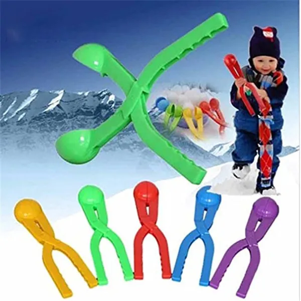 

Winter Snow Ball Maker Sand Mold Kids Toy Lightweight Compact Snowball Fight Battle Scoop Tool Clip Outdoor Games