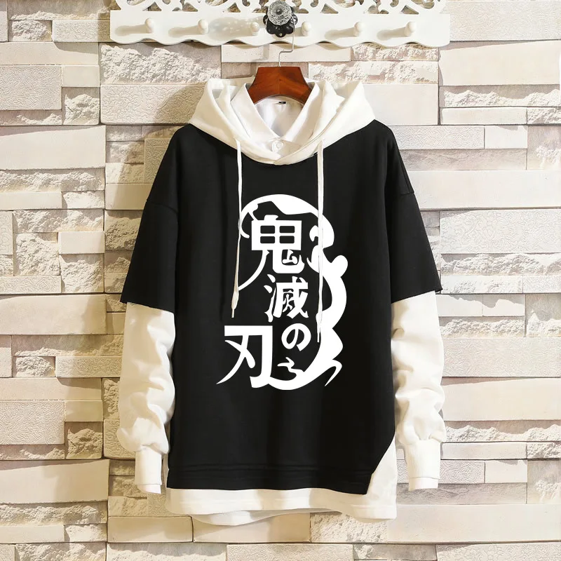 

Джинсовая куртка с капюшоном и демоном, Kimetsu no Yaiba Kamado Tanjirou, костюм для косплея, повседневный костюм для мужчин и женщин, пальто с героями мультфильмов, уличная одежда, C67M192