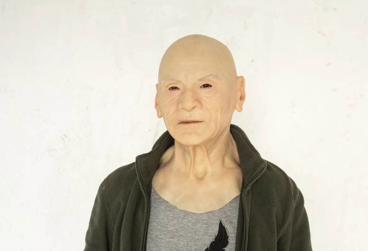 Бесплатная доставка Реалистичная силиконовая маска Европейский старик | Дом и