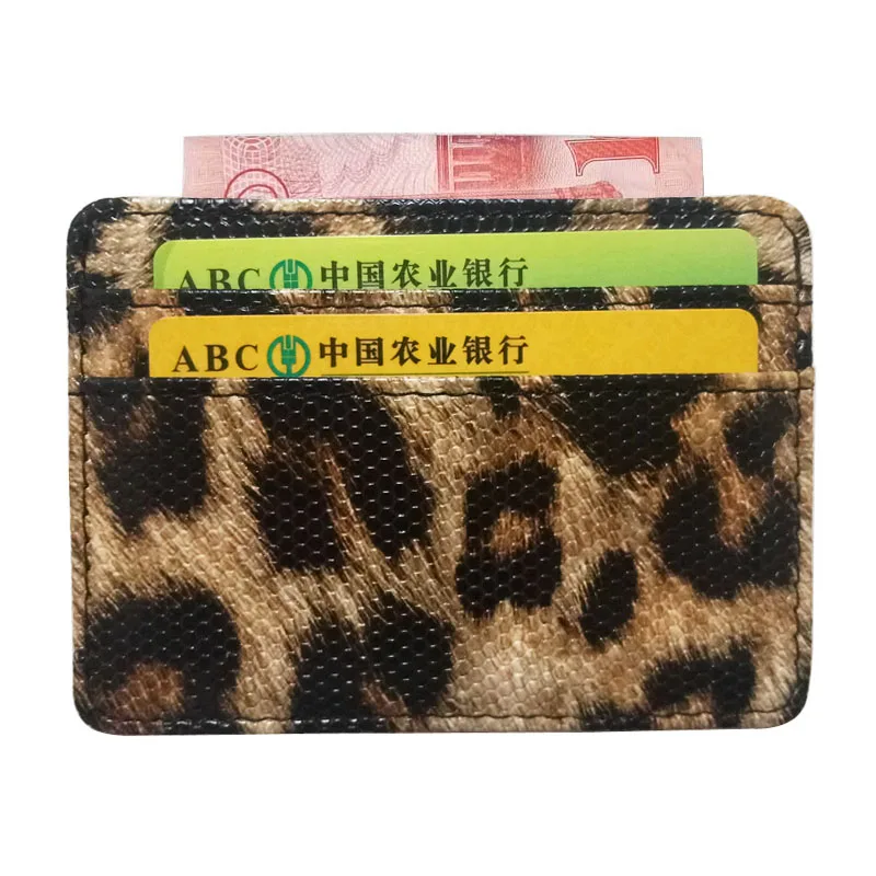 2020 маленький женский бумажник с отделениями для карт унисекс модный леопардовый