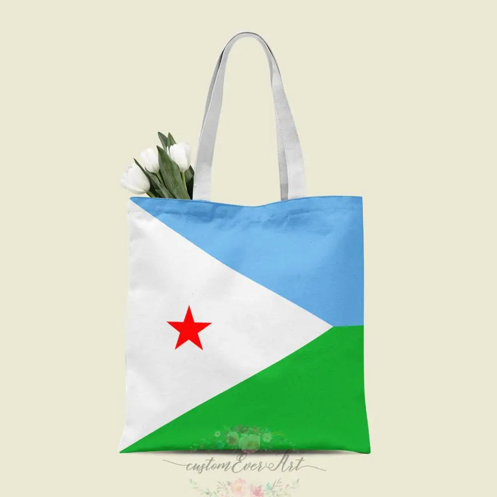 

Djibouti tote bag custom canvas tote bags for women for teacher Birthday Bags Gift Bag personalized gifts