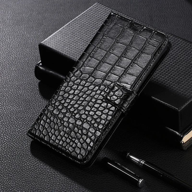 Чехол бумажник из искусственной кожи с крокодиловым узором для телефона Samsung Galaxy