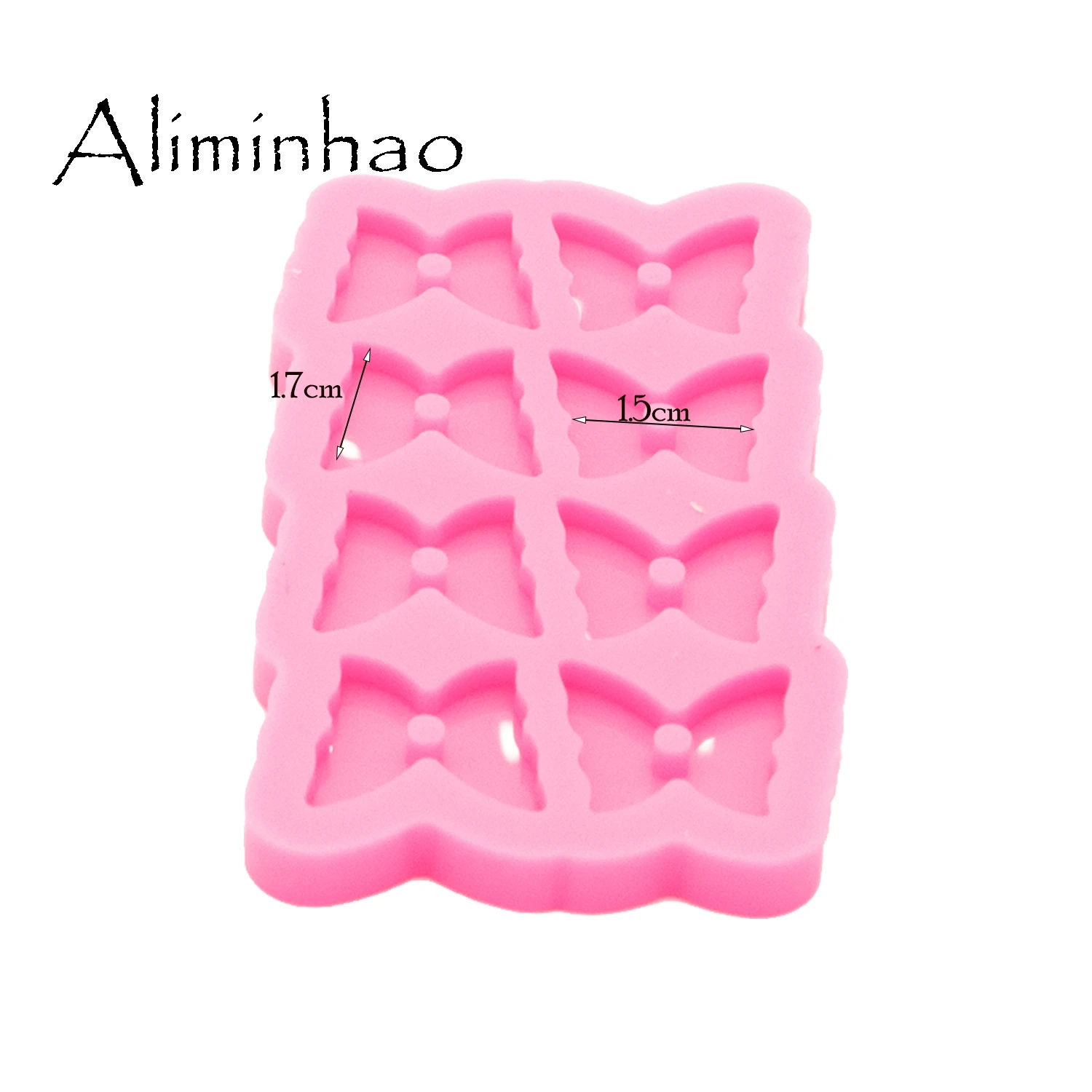 DY0899 глянцевые 8 отверстий бабочки серьги силиконовые формы эпоксидная смола DIY