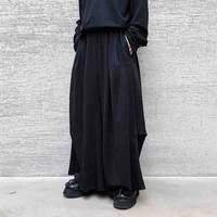 mens wide leg pants spring and autumn new hip hop street fashion casual rock show super loose large pants