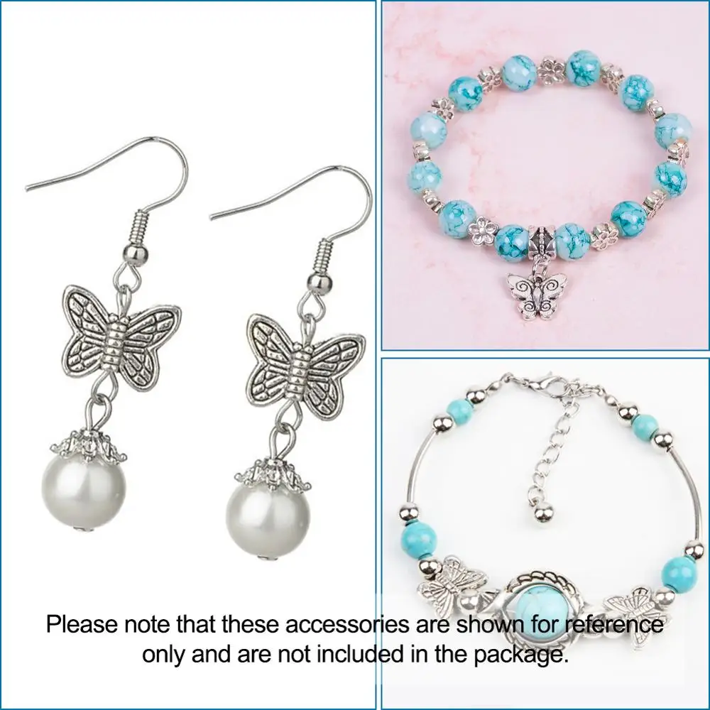 

Tibetan Style Alloy Pendants & Beads Butterfly for Jewelry Making DIY Beads: 60pcs/box; Pendants: 100pcs/box