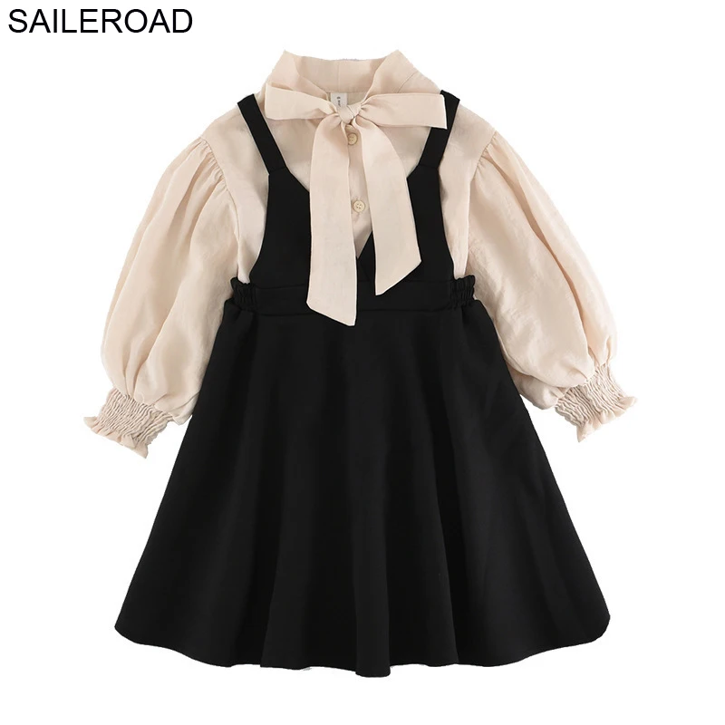 

SAILEROAD платье-комбинезон с бантом для девочек-подростков, вечерние комплекты для девочек, модные праздничные платья для девочек 13 лет