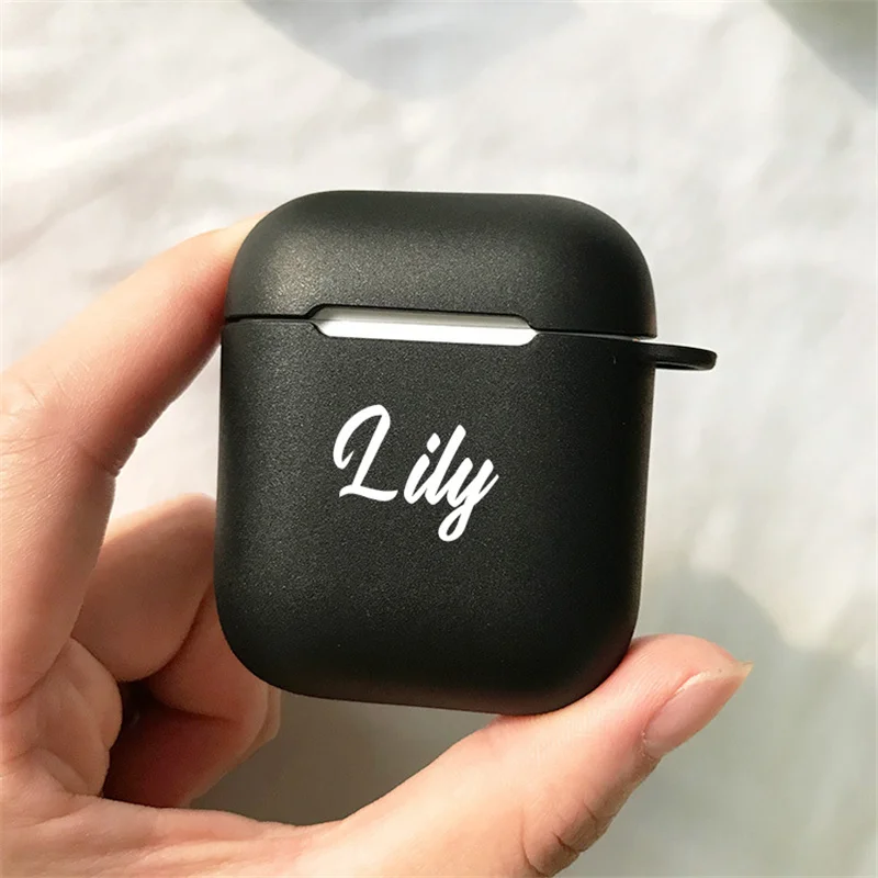 Милый чехол для Apple airpods сделай сам с надписью Bluetooth прозрачный наушников Airpods 1 2
