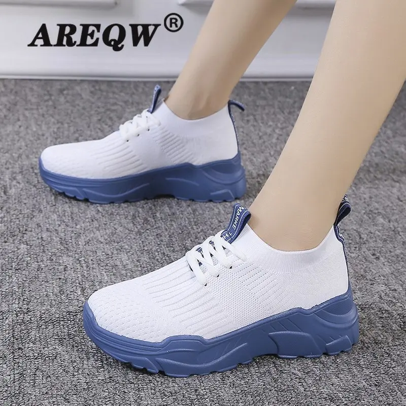 

Кроссовки женские сетчатые дышащие, большого размера