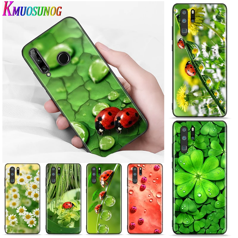 

Silicone Cover Creen leaf ladybug daisy for Huawei P Smart S Nova 7i 6S 5T 5i 5 Pro 4 4E 3 3i 3E 2 2i P40 Lite 5G P10 Phone Case